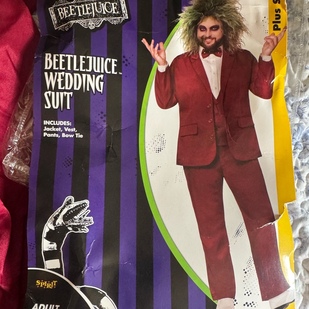 Spirit Beetlejuice Wedding Suit - Red